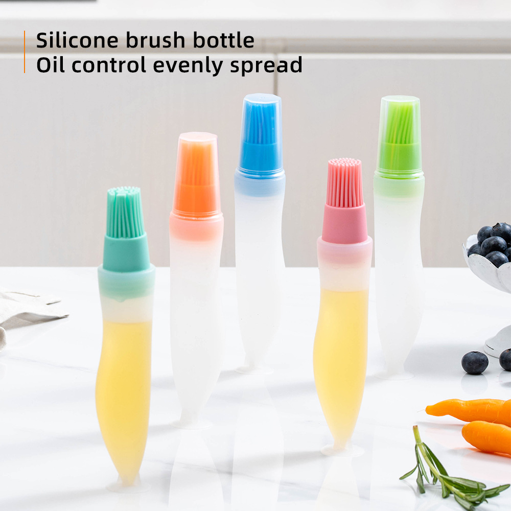 Silicone High Temperature Oil Bottle Brush Barbecue Cooking Baking Pancake BBQ Tools Kitchen Accessories Silicone Brush